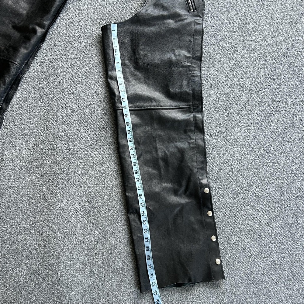 Interstate Leather Snow Pants Mens 44x34 Black Lined Biker Motorcycle 2XL - Picture 13 of 14